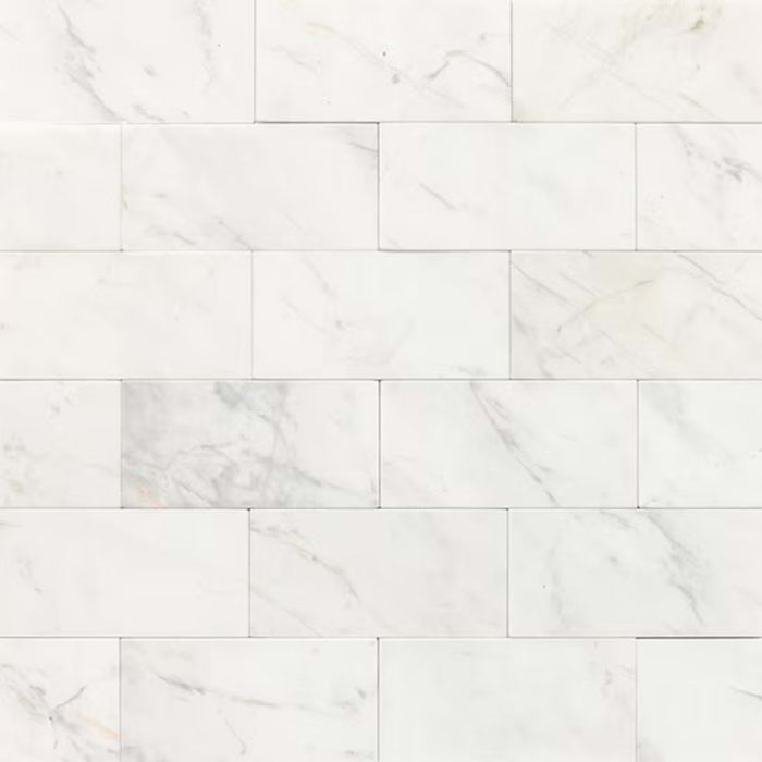 Marble in Contempo White-3x6-Polished Natural Stone