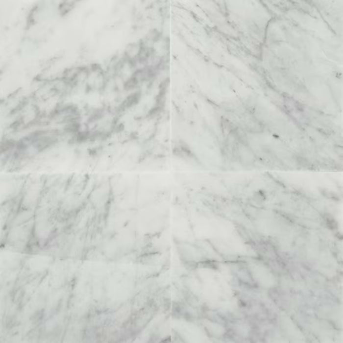 Marble in Carrara White-12x12-Polished Natural Stone