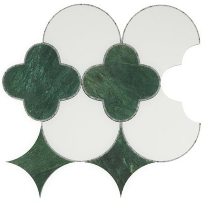 MJ Fiore in Verde Green Crystal Tech  Burlington Line Natural Stone
