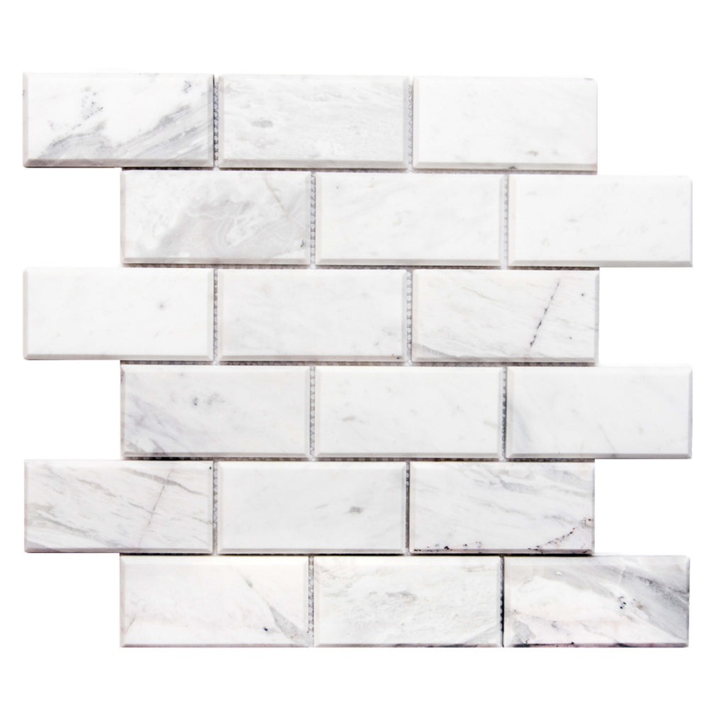 Beveled in Volakas Natural Stone