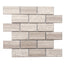 Beveled in Wooden White Natural Stone