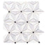 Star in Carrara Thassos Black Natural Stone