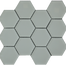 Simpson Desert Glass in Hexagon - Alabastro Matte Glass Tile