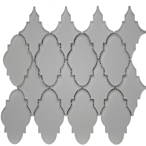 Simpson Desert Glass in Trellis - Doe Skin Matte Glass Tile
