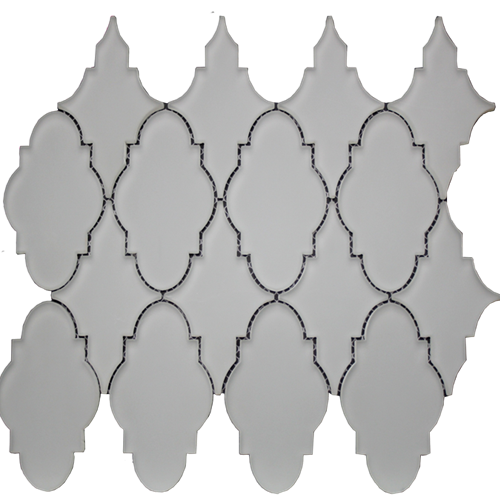 Simpson Desert Glass in Trellis - Urban Mist Matte Glass Tile