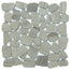 Cultura in Taupe 12" X 12" Pebble On Mesh Natural Stone