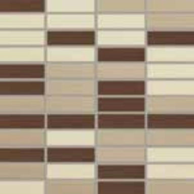 Shades 2.0 in New Warms Linear Mosaic 1"x3" Tile