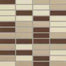 Shades 2.0 in New Warms Linear Mosaic 1"x3" Tile