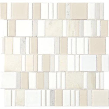 Midpark Mosaics in Cloud Mosaic (Square 2"xrandom) - 13x13 Tile