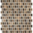 Midpark Mosaics in Bark Mosaic (Trapezoid 1"xrandom) - 12x12 Tile