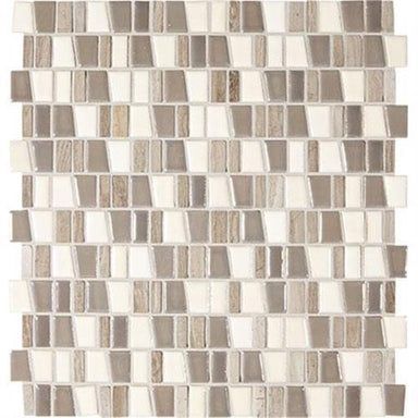 Midpark Mosaics in Rainstorm Mosaic (Trapezoid 1"xrandom) - 12x12 Tile