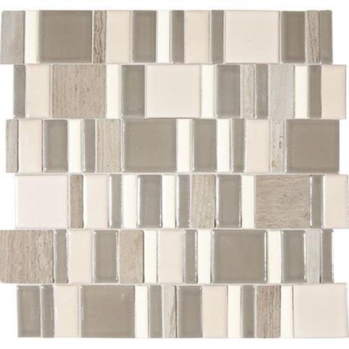 Midpark Mosaics in Rainstorm Mosaic (Square 2"xrandom) - 13x13 Tile