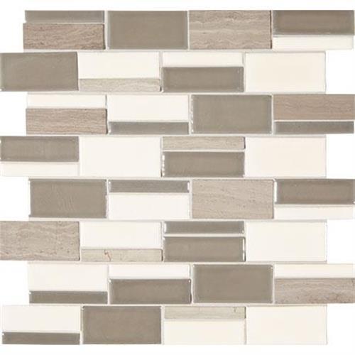 Midpark Mosaics in Rainstorm Mosaic (Rectangle 3"xrandom) - 13x12 Tile