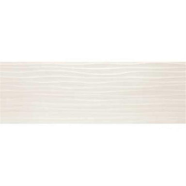 Materika in Off White Wave - 16x48 Tile