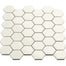 Multiplier in White Hexagon Mosaic 2"x2" Gloss Tile