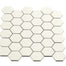 Multiplier in White Hexagon Mosaic 2"x2" Matte Tile