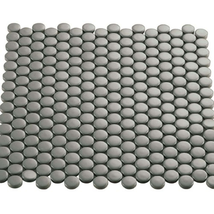 Multiplier in Grey Circle Mosaic 1"x1" Matte Tile