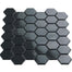 Multiplier in Dark Grey Hexagon Mosaic 2"x2" Gloss Tile