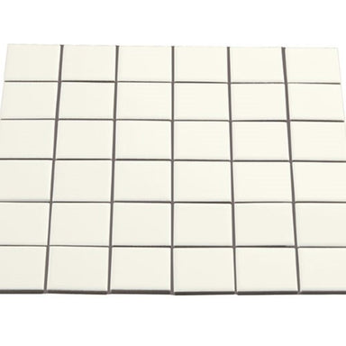 Multiplier in White Square Mosaic 2"x2" Matte Tile