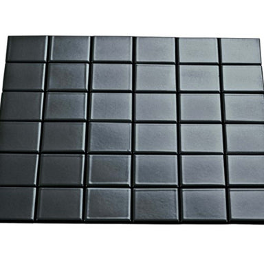 Multiplier in Dark Grey Square Mosaic 2"x2" Gloss Tile