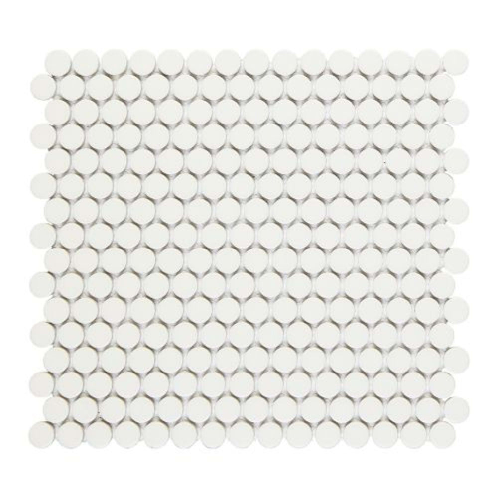 Finish Line in Matte Vanilla Pennyrounds Tile