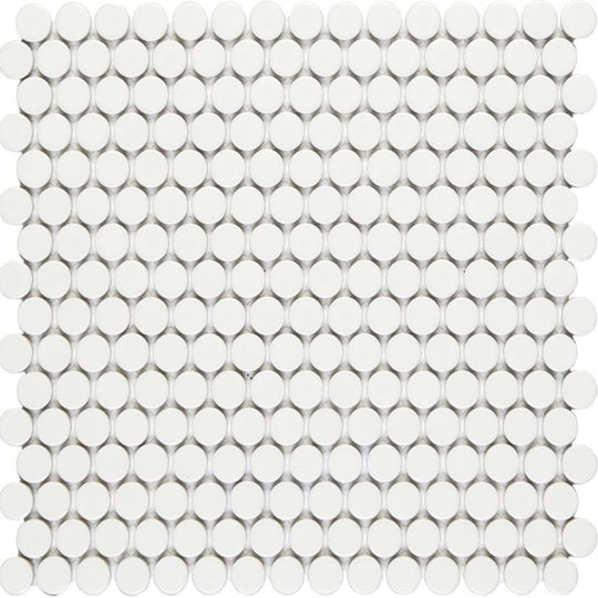 Finish Line in Matte White Pennyrounds