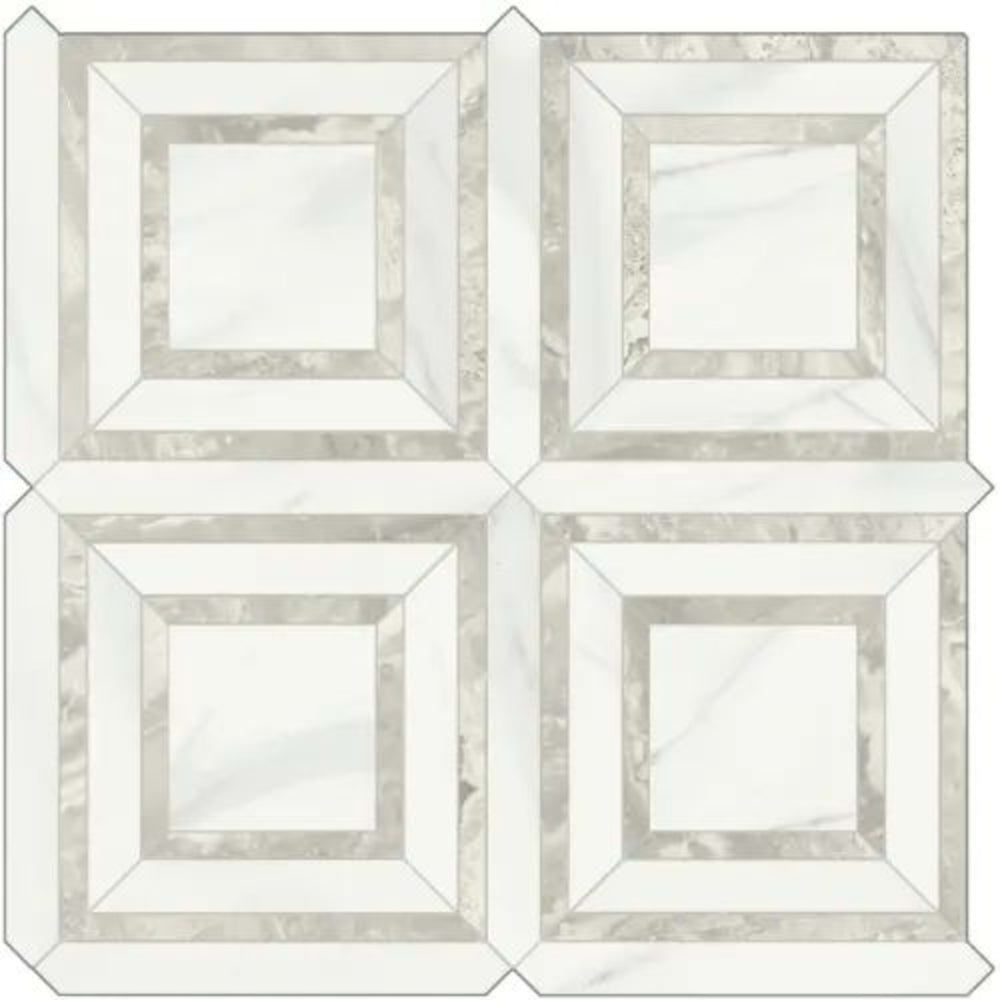 Mayfair in Volakas Grigio Piazza Tile