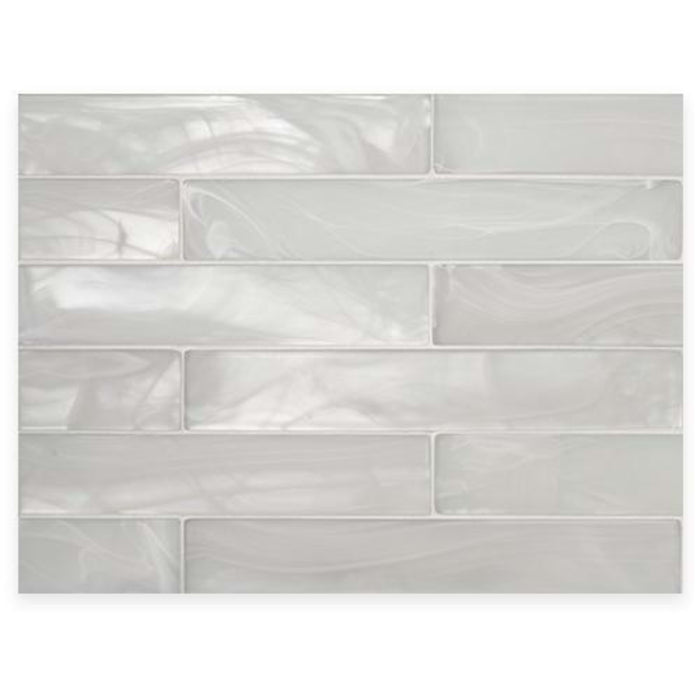 Montage - Chroma in Chroma 2x12 Silk Metallic Glass Tile