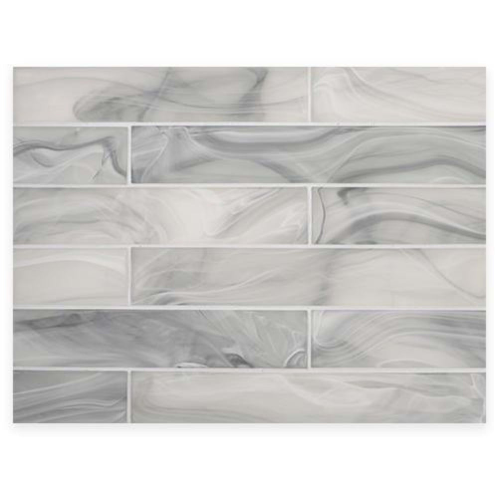 Montage - Skyline in Skyline 2x12 Silk Glass Tile