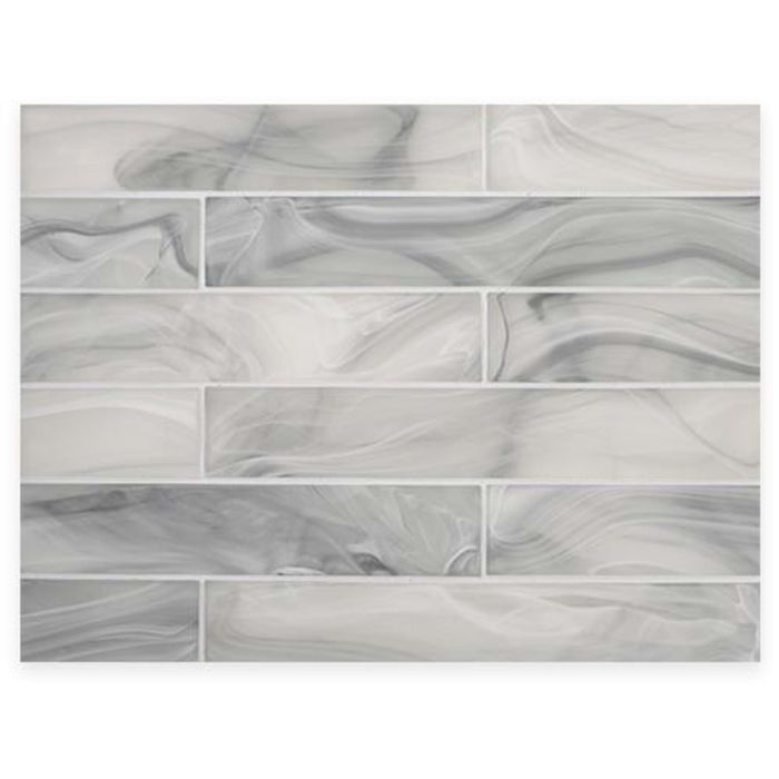 Montage - Skyline in Skyline 2x12 Silk Glass Tile