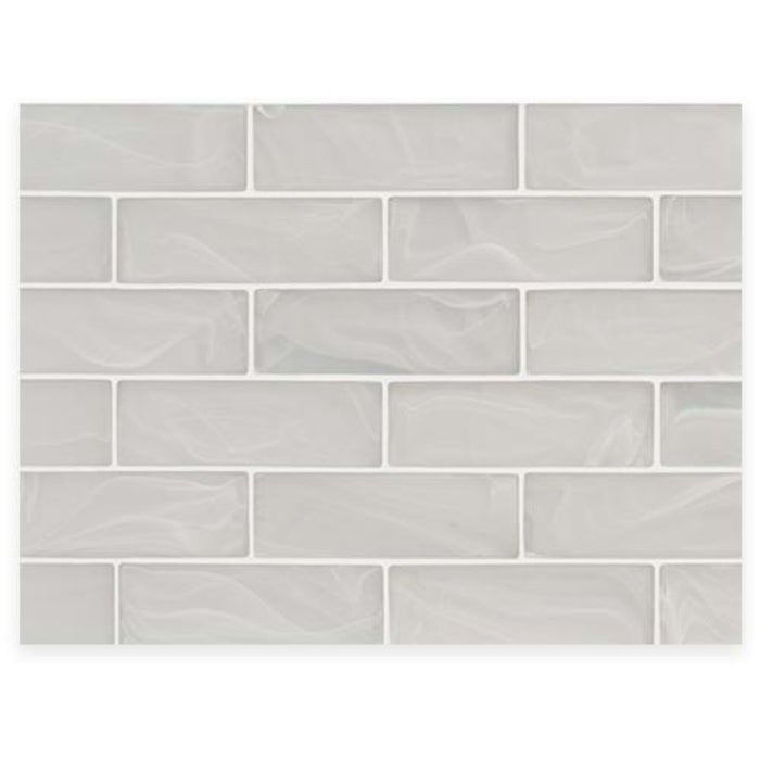 Montage - Chroma in Chroma 2x6 Silk Metallic Glass Tile