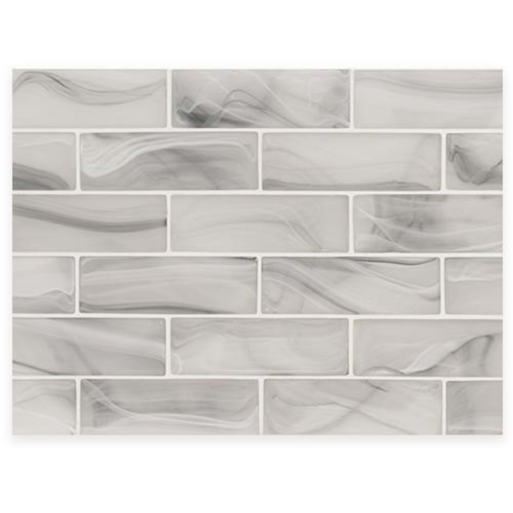 Montage - Skyline in Skyline 2x6 Silk Glass Tile