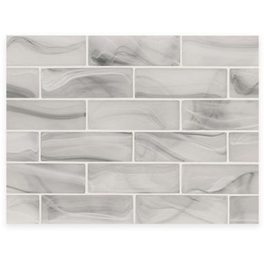 Montage - Skyline in Skyline 2x6 Silk Glass Tile