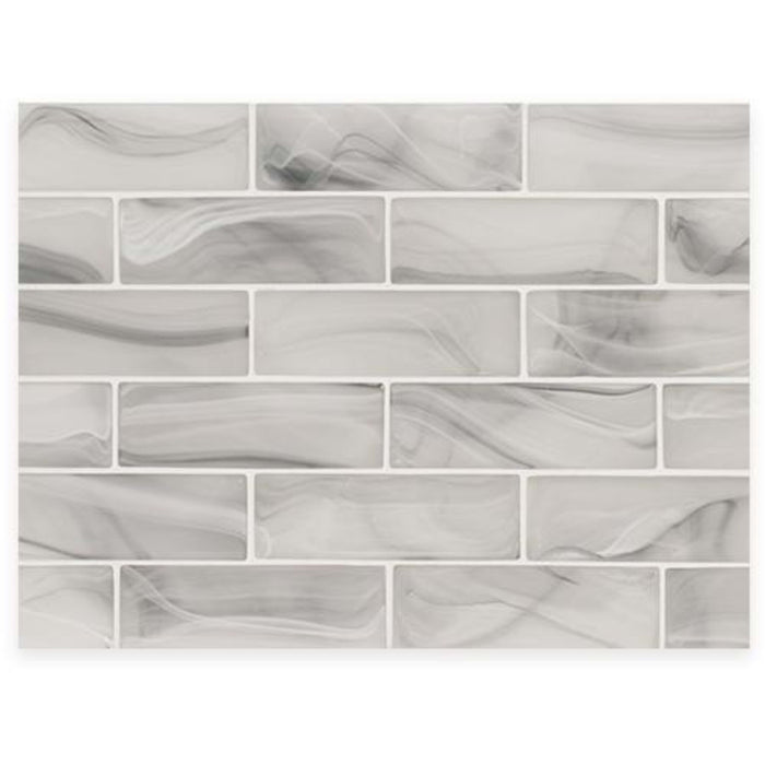 Montage - Skyline in Skyline 2x6 Silk Glass Tile