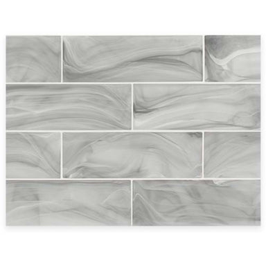 Montage - Skyline in Skyline 3x9 Silk Glass Tile