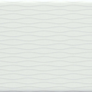 Motif II in White / 4" X 12" Tile