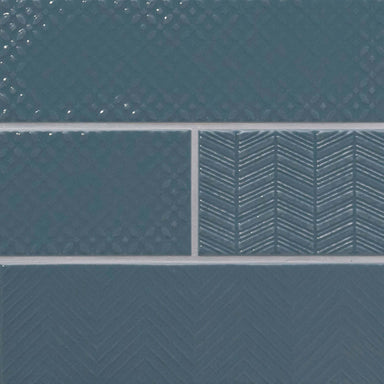 Urbano in Navy 3d Mix Tile