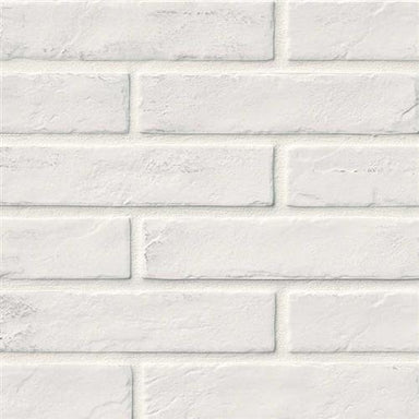 Brickstone in White - 2x10 Tile