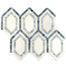 New Era in Thassos Long Hexagon With Ming Green Thassos Lin Blue Natural Stone