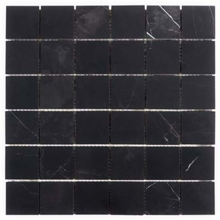 Nero Marquina in Nero Marquina 2x2 Honed Natural Stone