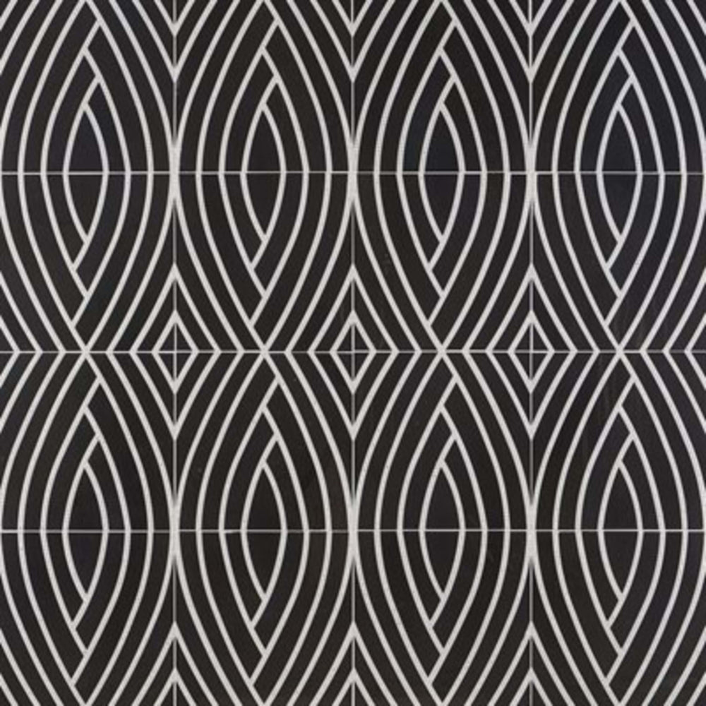 New Palm Beach by Krista Watterworth in Leaf Black Natural Stone