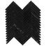 Nero Marquina in Nero Marquina .5x4 Herringbone Natural Stone
