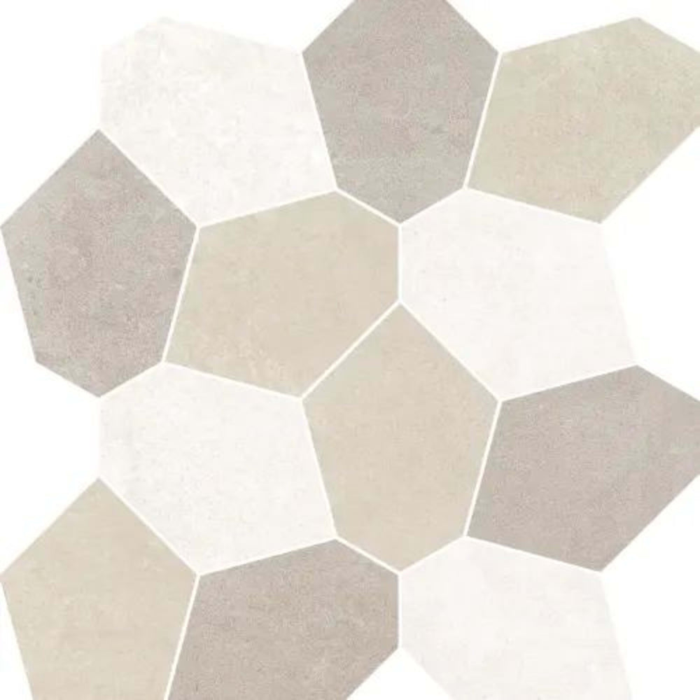 NY2LA in Warm Mix Polygon Tile