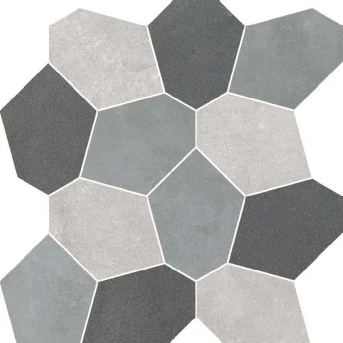 NY2LA in Cool Mix Polygon Tile