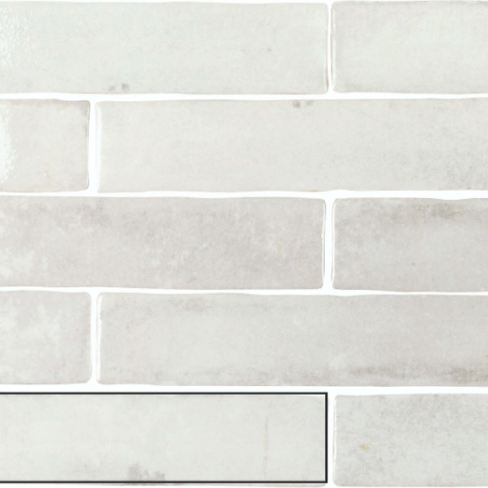 Old Savannah in White 2x10 Tile