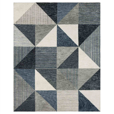 Oblique Blue in Blue 5'3"x7'10" Area Rugs