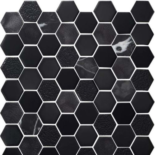 Finish Line in Obsidian Metallic 2 Hexagon