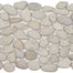 Ocean Stones - Pebble Mosaic in Classic White Tile