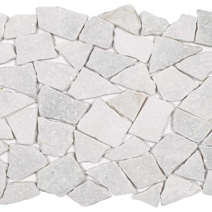 Ocean Stones - Fit Mosaics in Sparkly White Tile