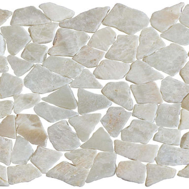 Ocean Stones - Fit Mosaics in White Quartz Tile